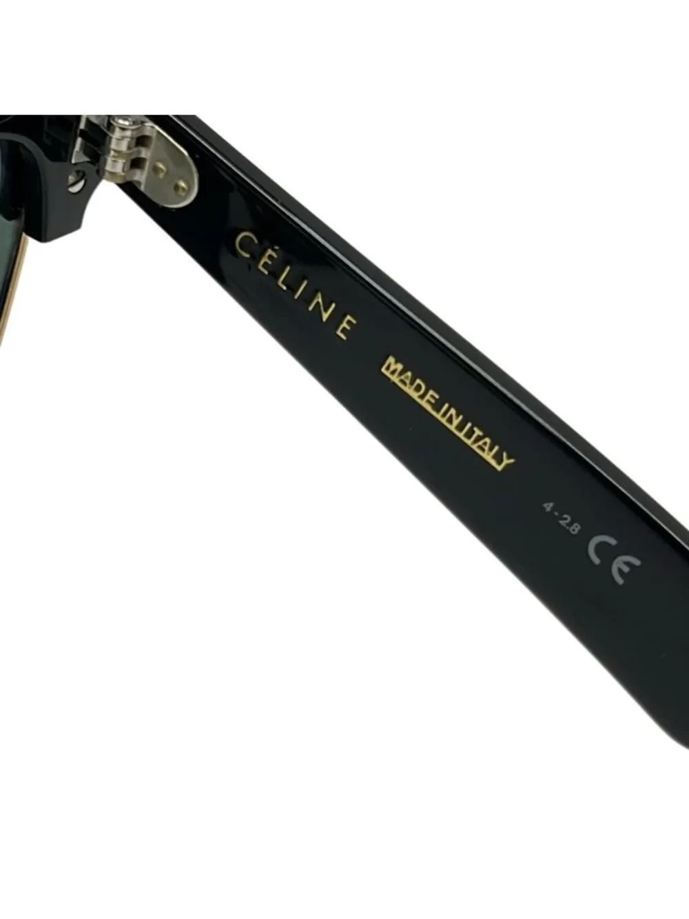 Celine Sunglasses Black Gold Eyewear